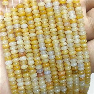 Natural Yellow Aventurine Beads Smooth Rondelle, approx 2x4mm