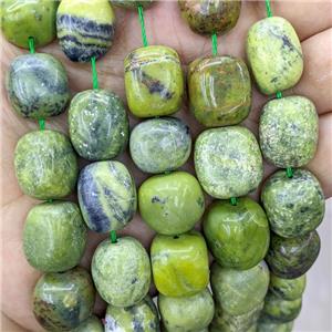 New Australian Chrysoprase Beads Nugget Freeform Olive, approx 13-16mm