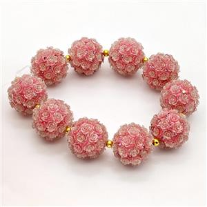 gemstone bead, round, approx 22mm dia
