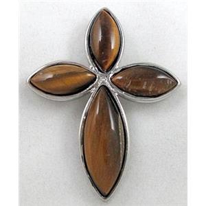 tiger eye stone pendant, 30x40mm