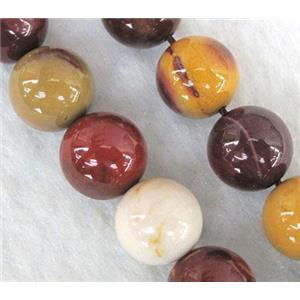 round Mookaite Jasper Beads, approx 10mm dia, 15.5 inches