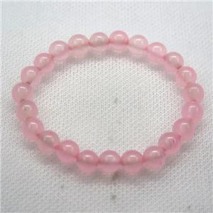 Stretch Jade bracelet, dye, approx 10mm dia, 19pcs per st