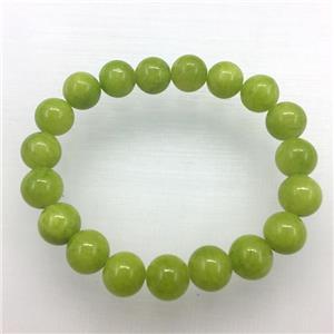 Stretch Jade bracelet, dye, approx 6mm, 28pcs per st