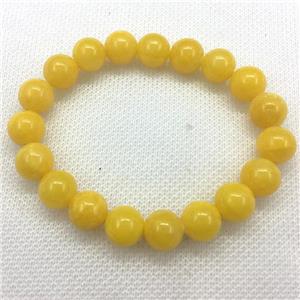 Stretch Jade bracelet, dye, approx 10mm dia, 19pcs per st