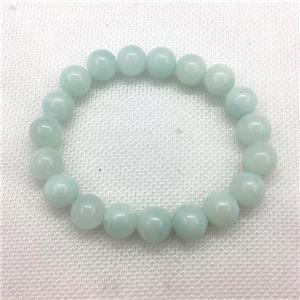 Stretch Jade bracelet, dye, approx 14mm dia, 15pcs per st