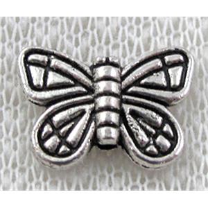 Tibetan Silver Butterfly beads Non-Nickel, 15mm wide