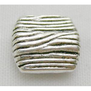 Tibetan Silver Spacer Non-Nickel, 9mm length, 8mm wide