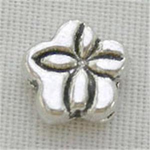 Tibetan Silver Spacer Non-Nickel, 6.3mm diameter