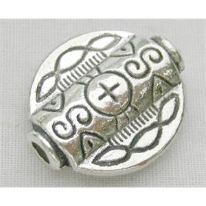 Tibetan Silver Spacer Non-Nickel, 16x18mm