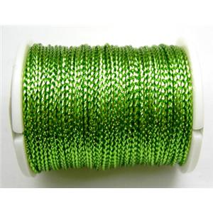 Metallic Cord, Olive, 0.8mm, 100m per roll