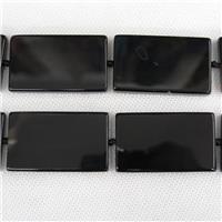 black Agate Beads, rectangle, dye, approx 30-50mm